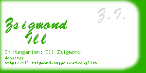 zsigmond ill business card